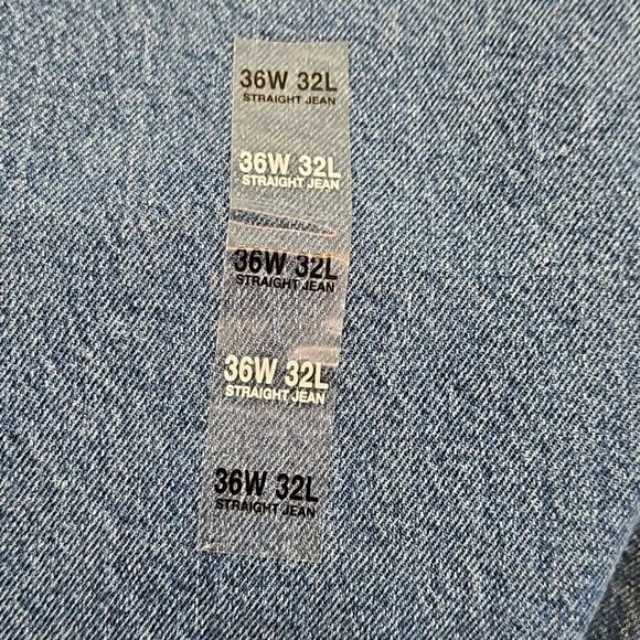 Mode of One Jeans Men's 36W 32L Blue Denim Stretch Straight Leg Quiet Luxury NWT - Picture 10 of 16